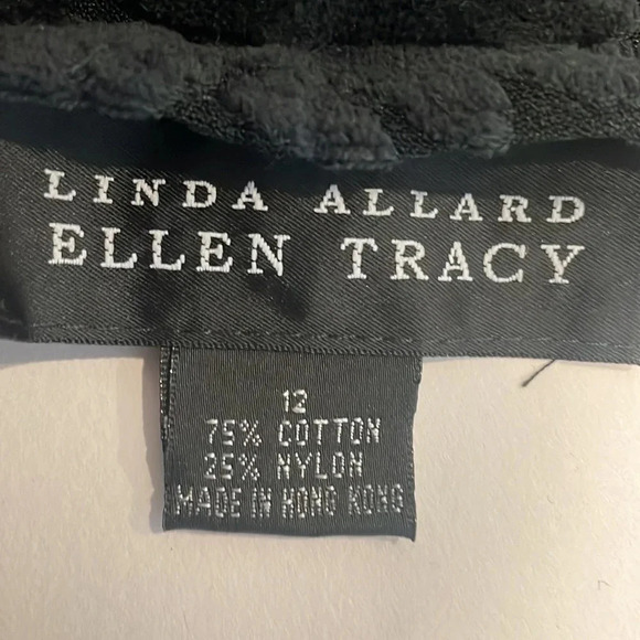 Linda Allard Ellen Tracy size 12 crushed velvet and sheer bodysuit - Picture 6 of 6